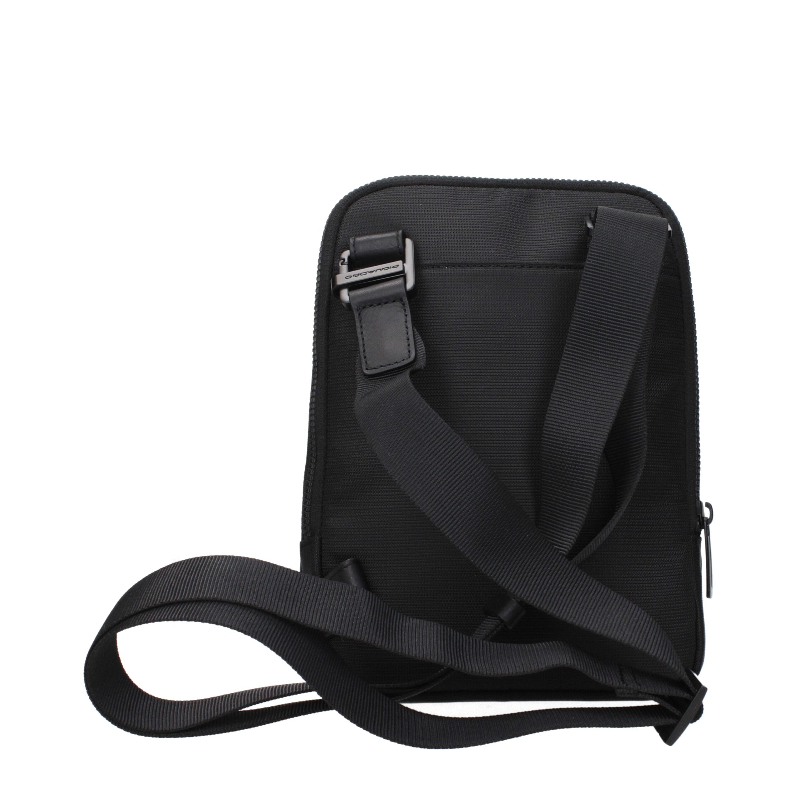 Sac bandoulière en tissu noir Piquadro