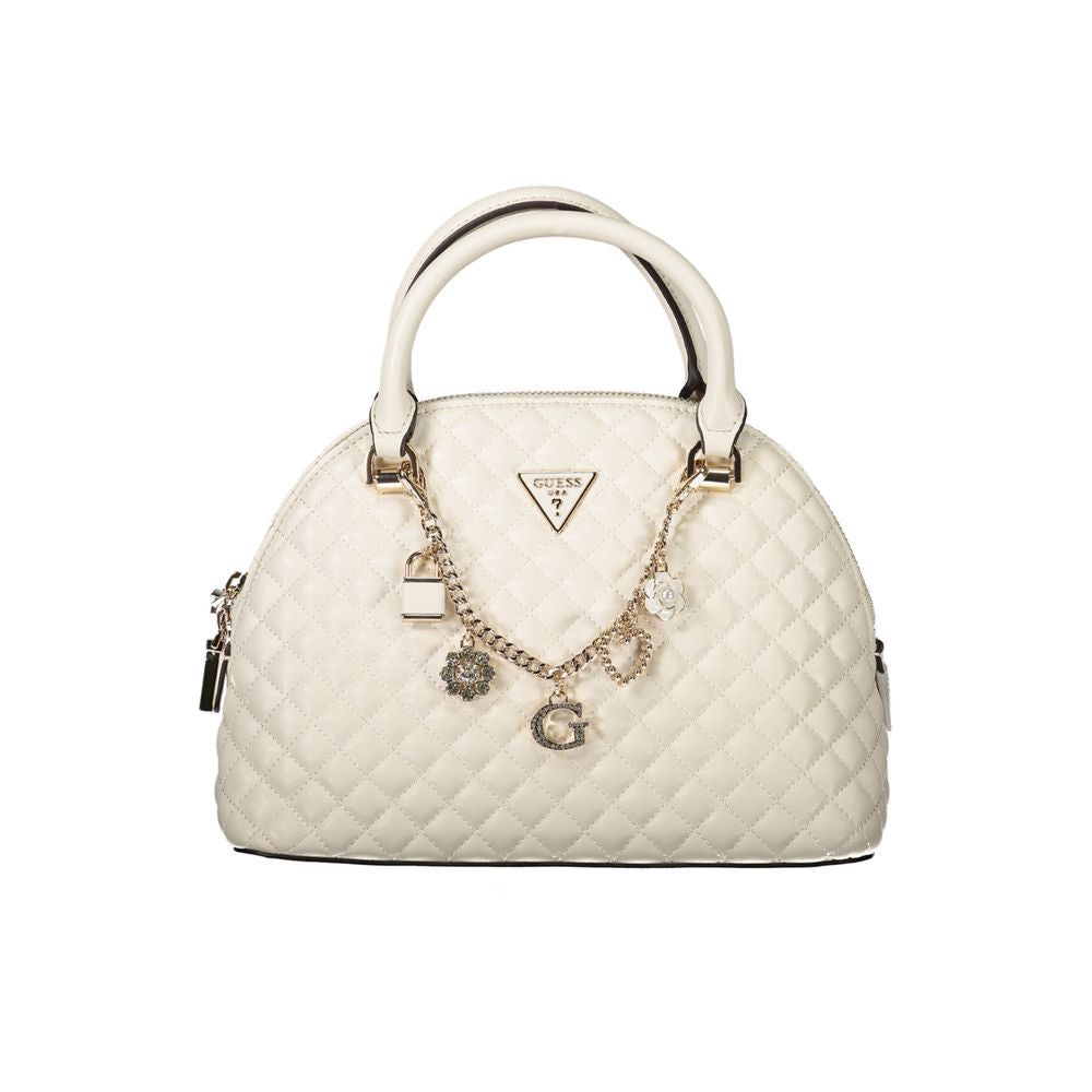 Guess Jeans White Polyethylene Handbag