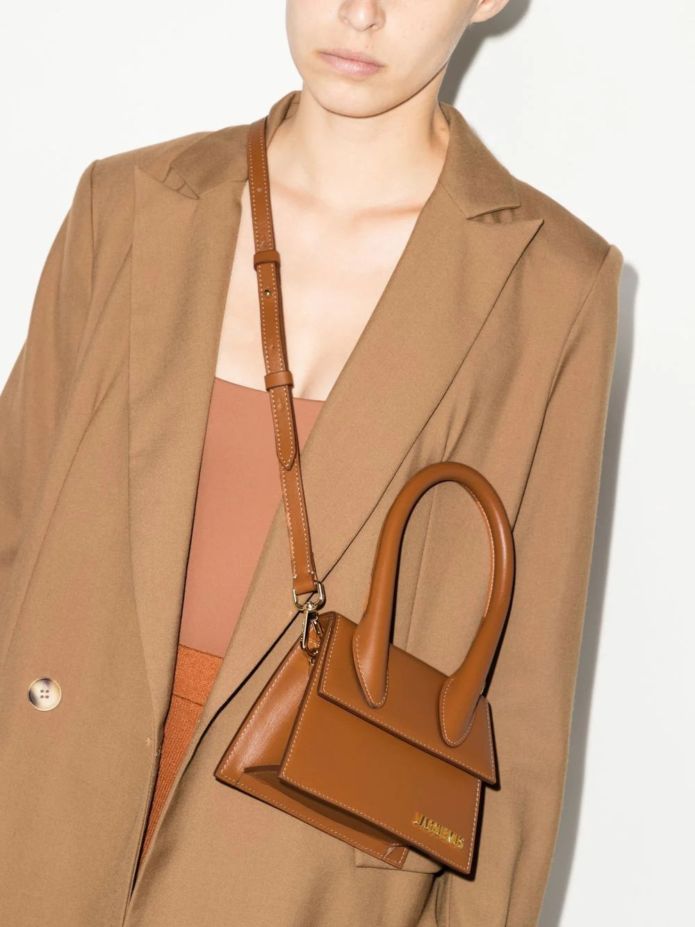 Jacquemus Le Chiquito Moyen Brown Bag
