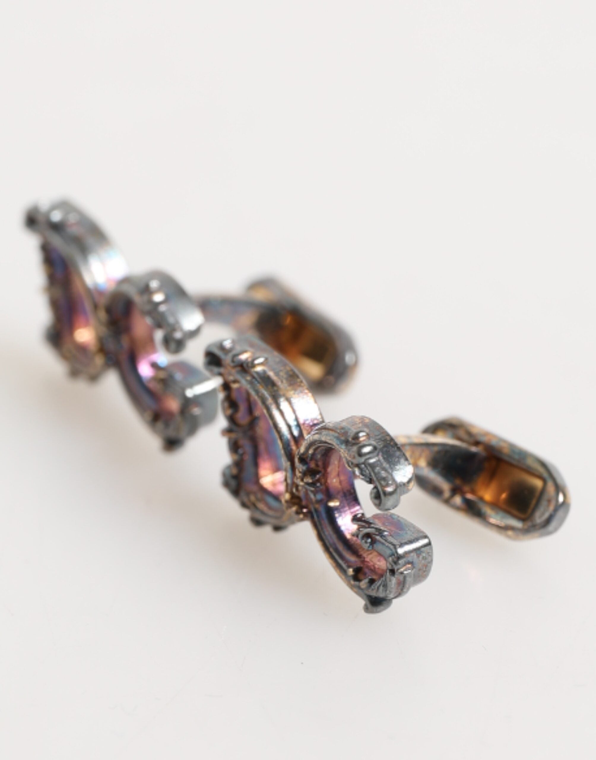 Dolce & Gabbana Gold Tone 925 Sterling Silver DG Logo Accessory Cufflink