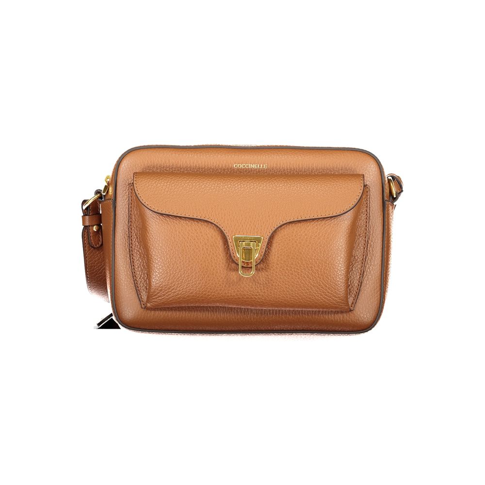 Sac Coccinelle en cuir marron pour femme