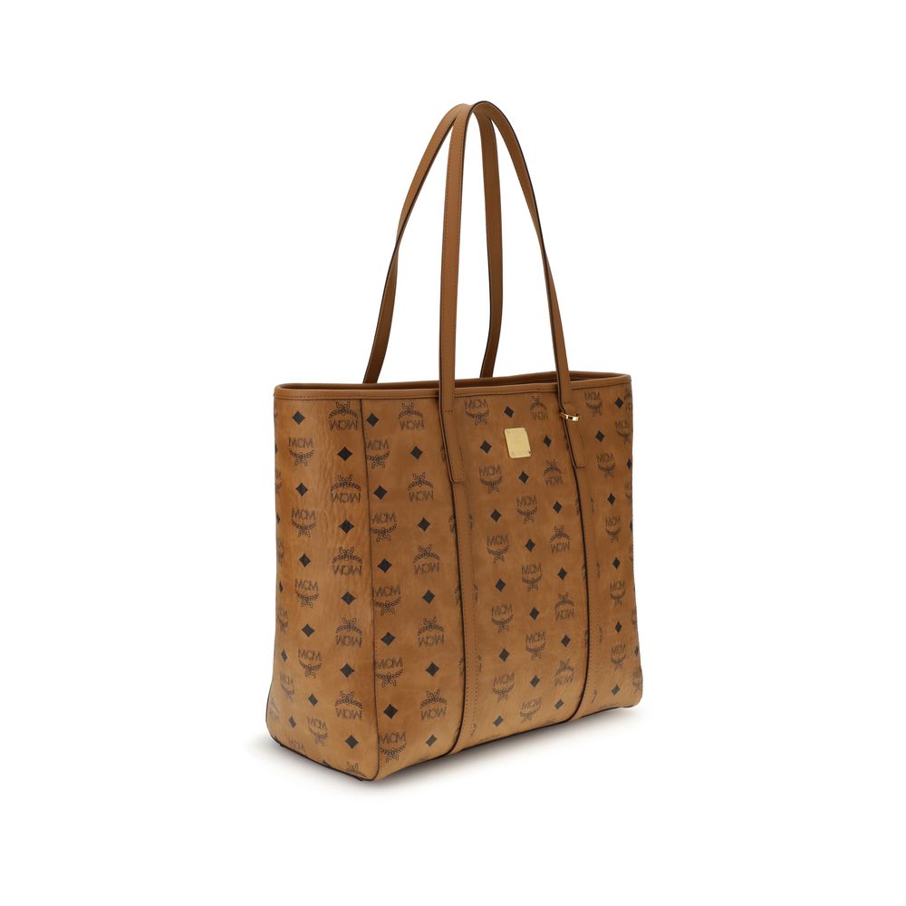 MCM Beige Fabric Handbag