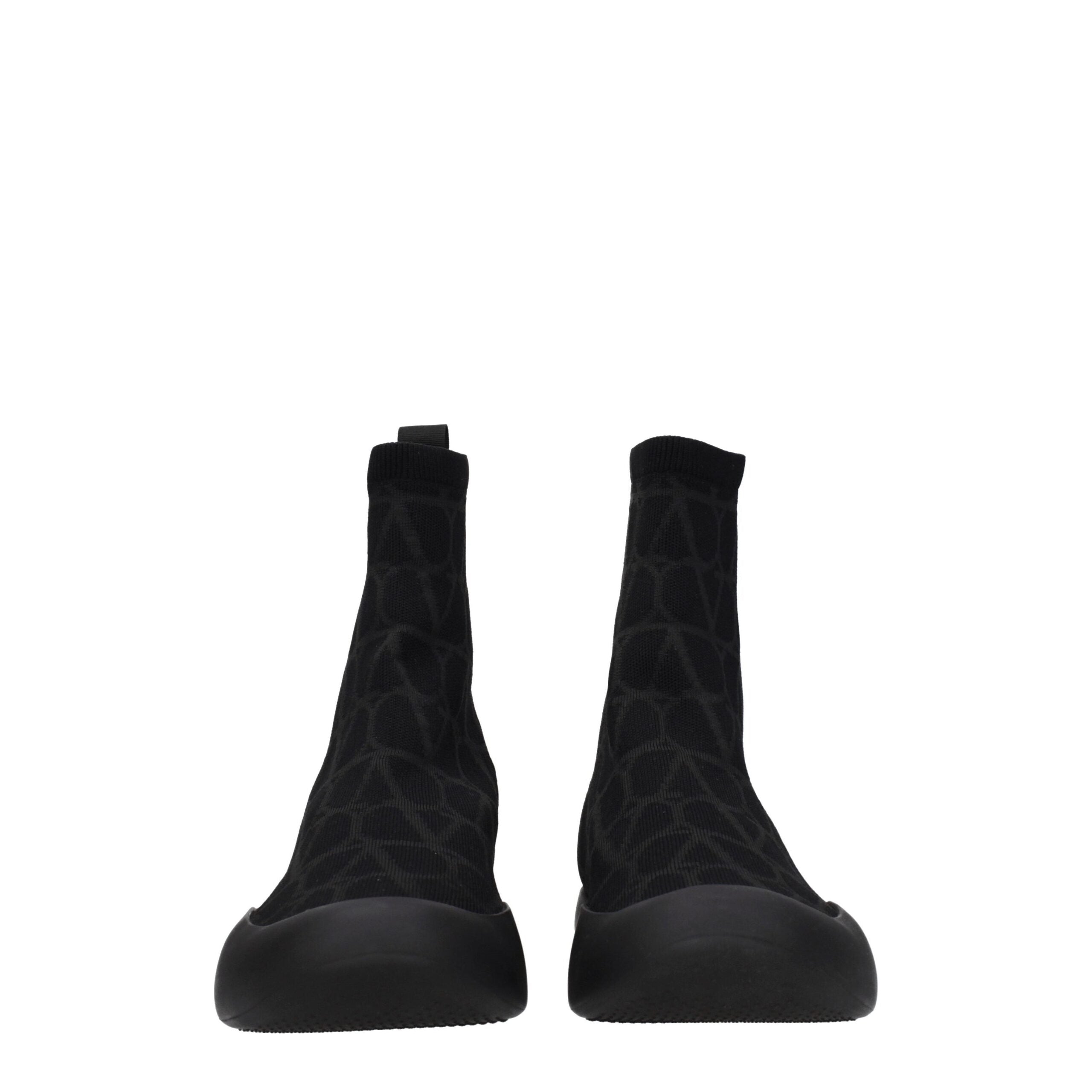 Valentino Garavani Black Fabric High Tops