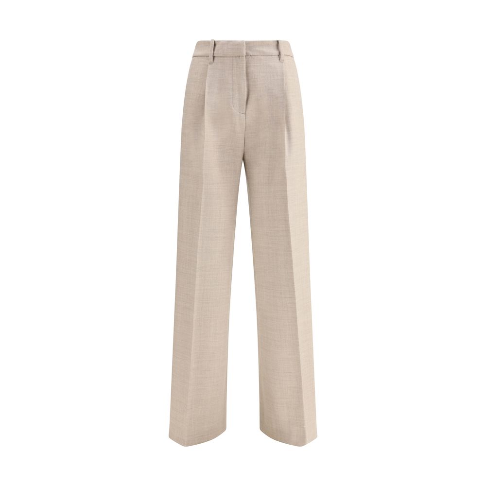 True Royal Beige Wool Casual Pants