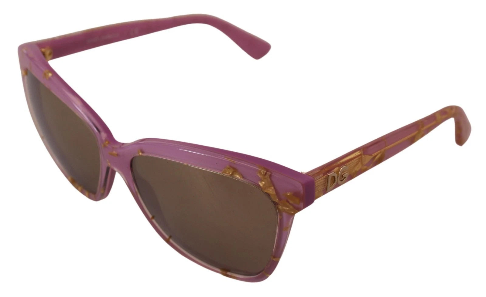 Dolce & Gabbana DG4251 Pink Gold Full Rim Rectangle Frame Shades