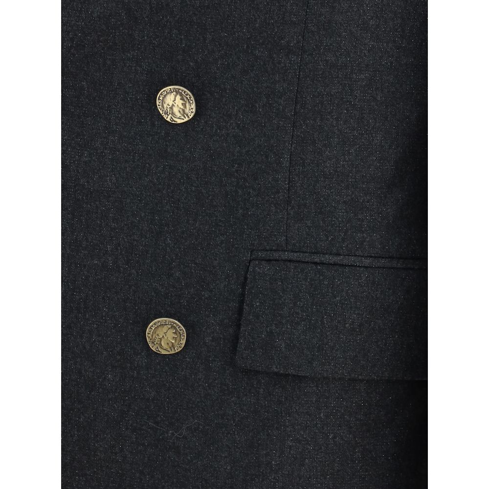 Vivienne Westwood Bicolor Fleece Wool Suits And Blazer