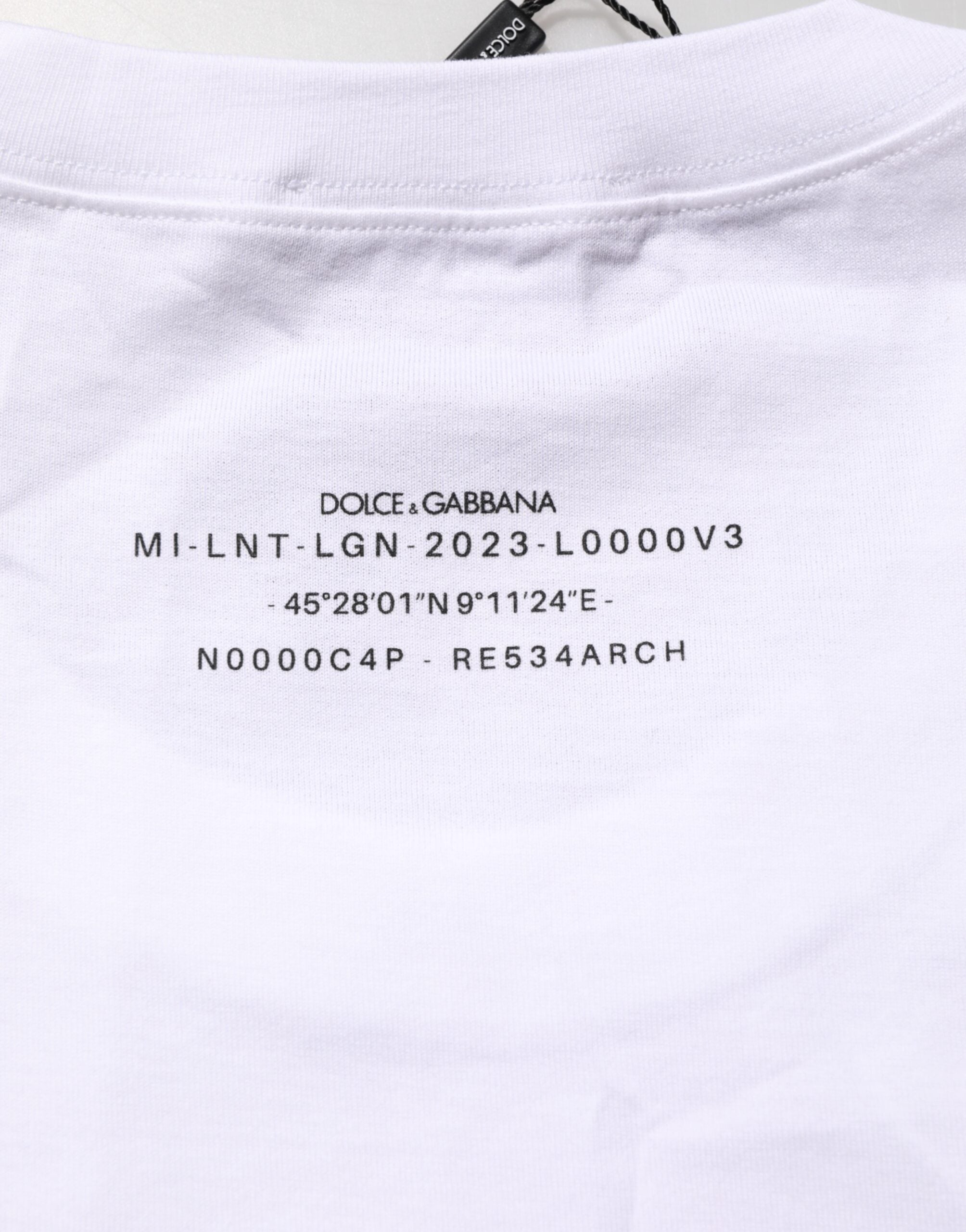 T-shirt débardeur sans manches imprimé en coton blanc Dolce & Gabbana
