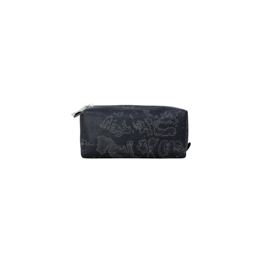 Alviero Martini Prima Classe Black Cotton Clutch Bag