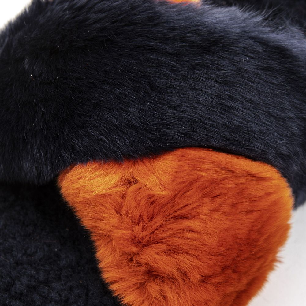 Mr&Mrs Italy Blue Rabbit Fur Sandal