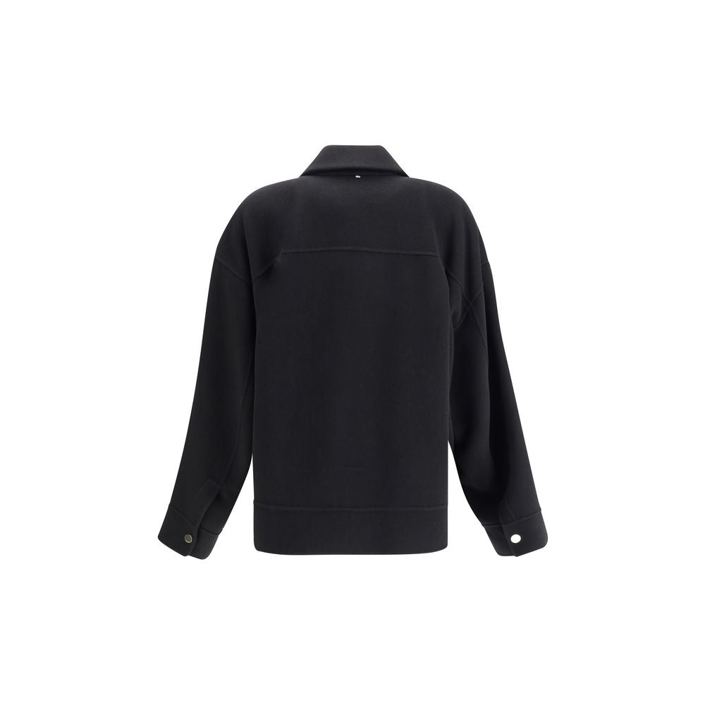Max Mara Black Wool Cloacks