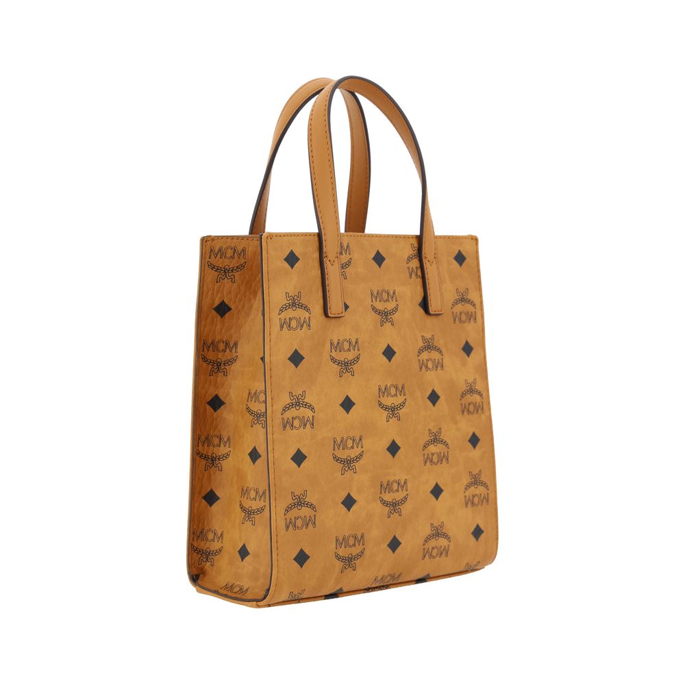 MCM Brown Cotton Handbag