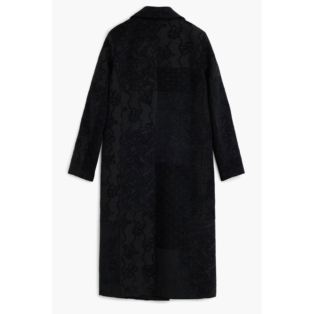 Desigual Black Polyester Women Coat