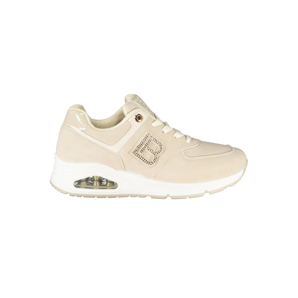 Laura Biagiotti Beige Polyurethan Damen Sneaker