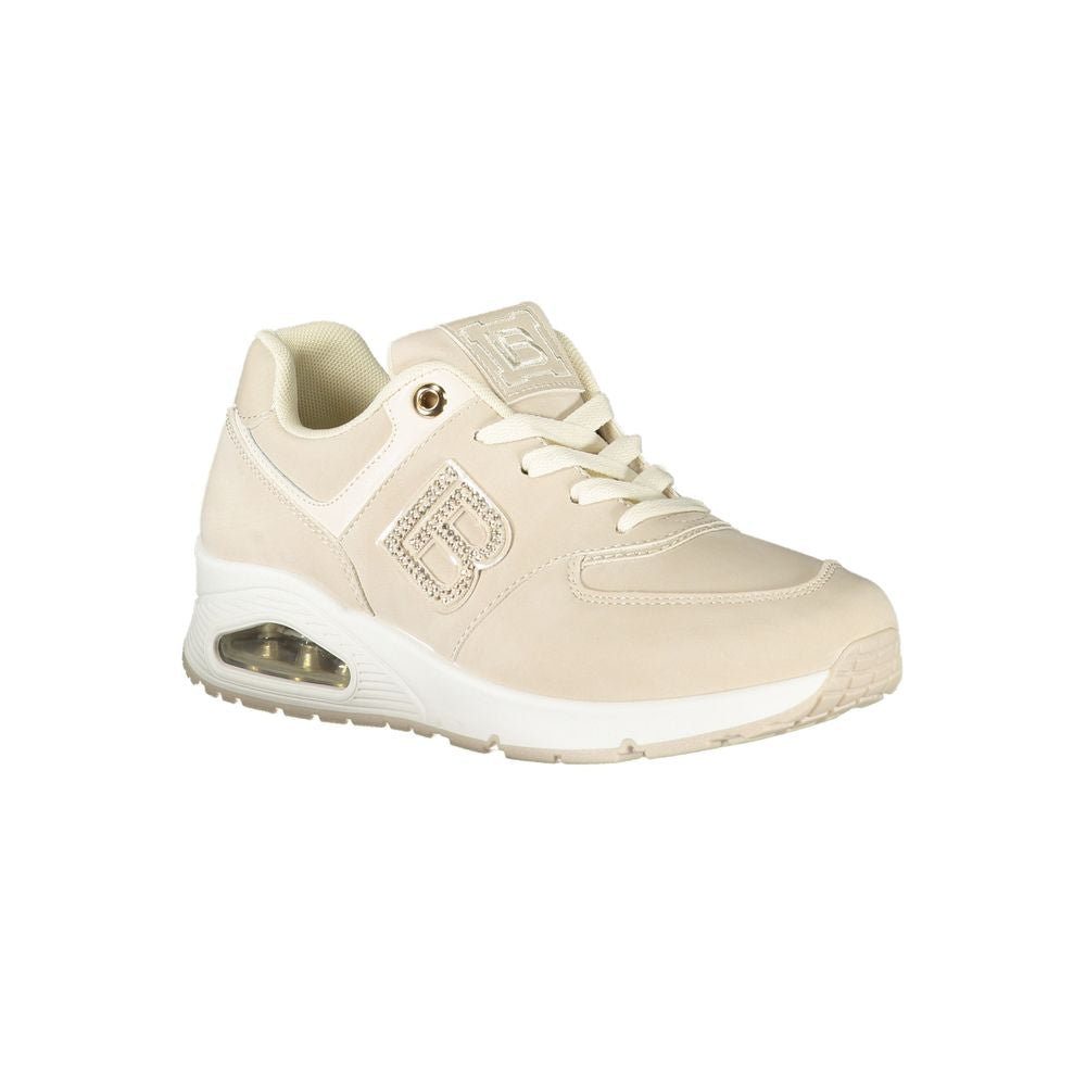 Laura Biagiotti Beige Polyurethan Damen Sneaker