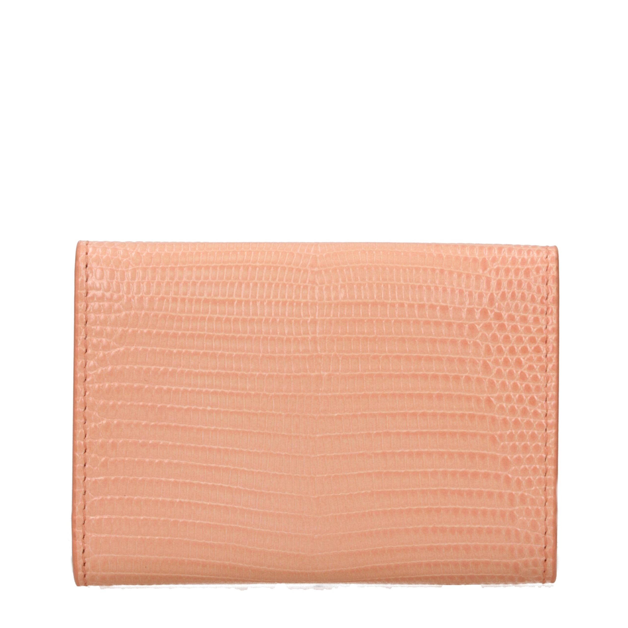 Jil Sander Pink Leather Wallet