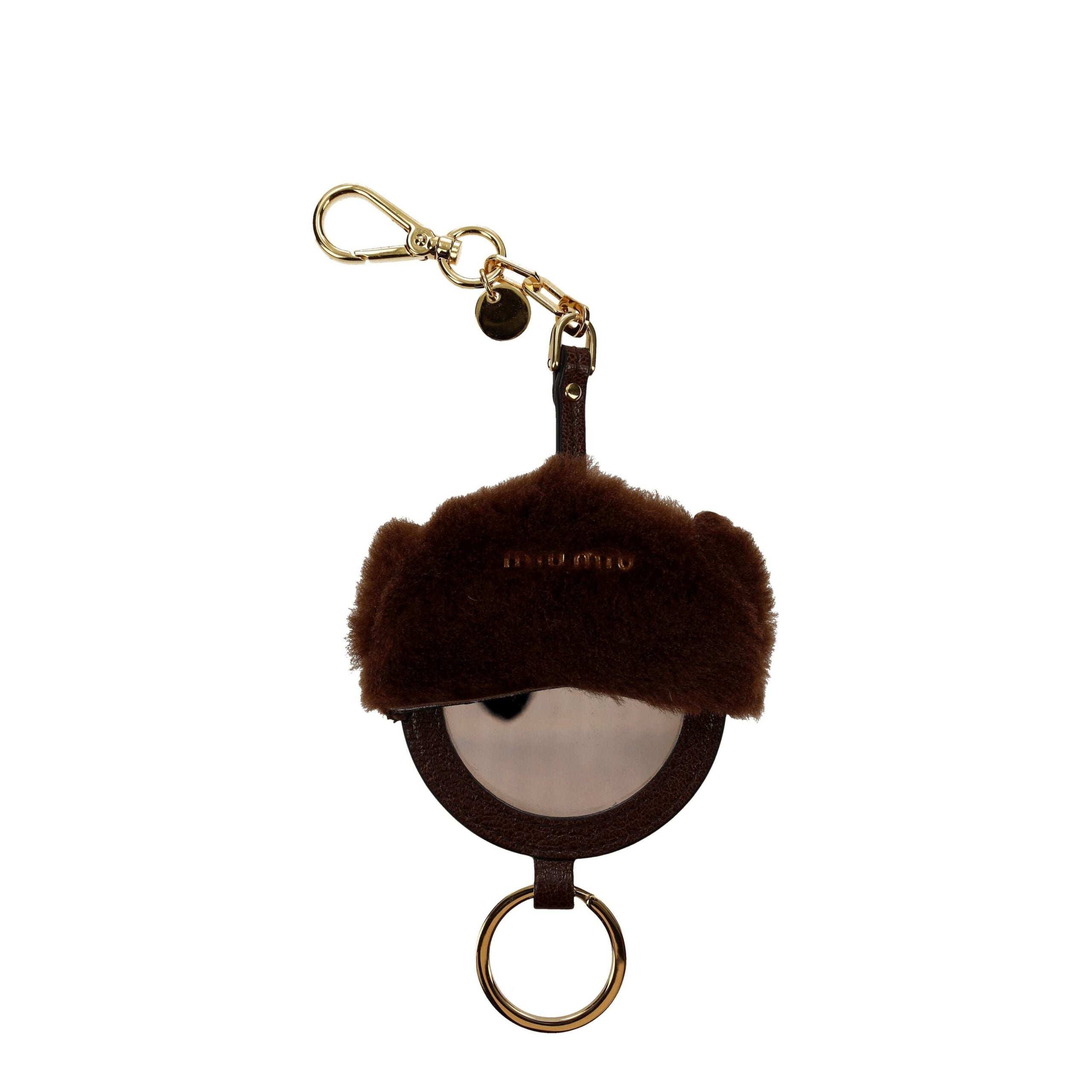Miu Miu Brown Fur Keychain