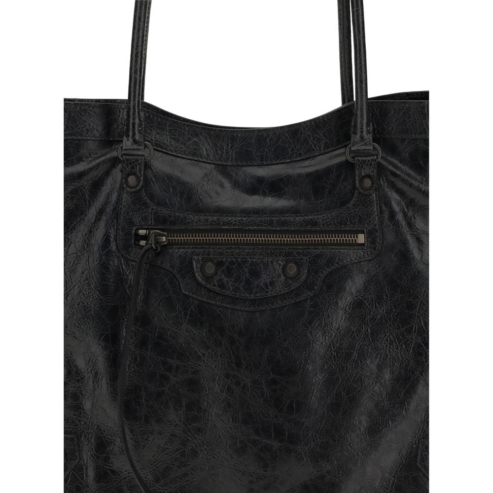 Balenciaga Black Lamb Ovis Aries Aries Shoulder Bag