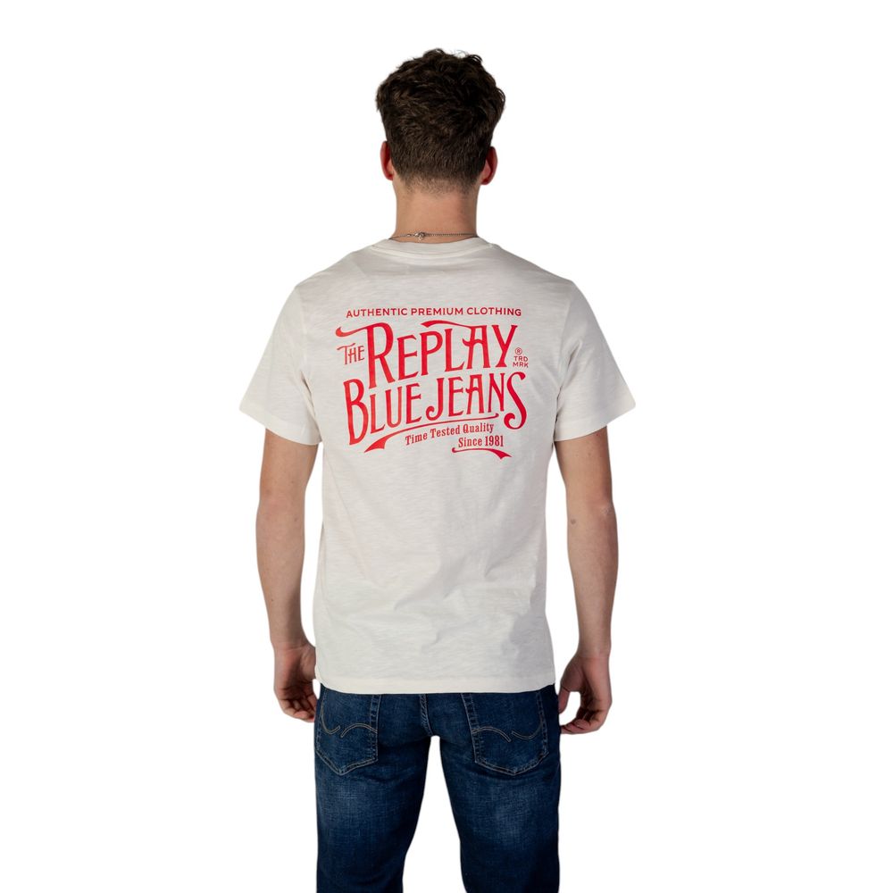 Replay Creme Sportkleidung aus Baumwolle