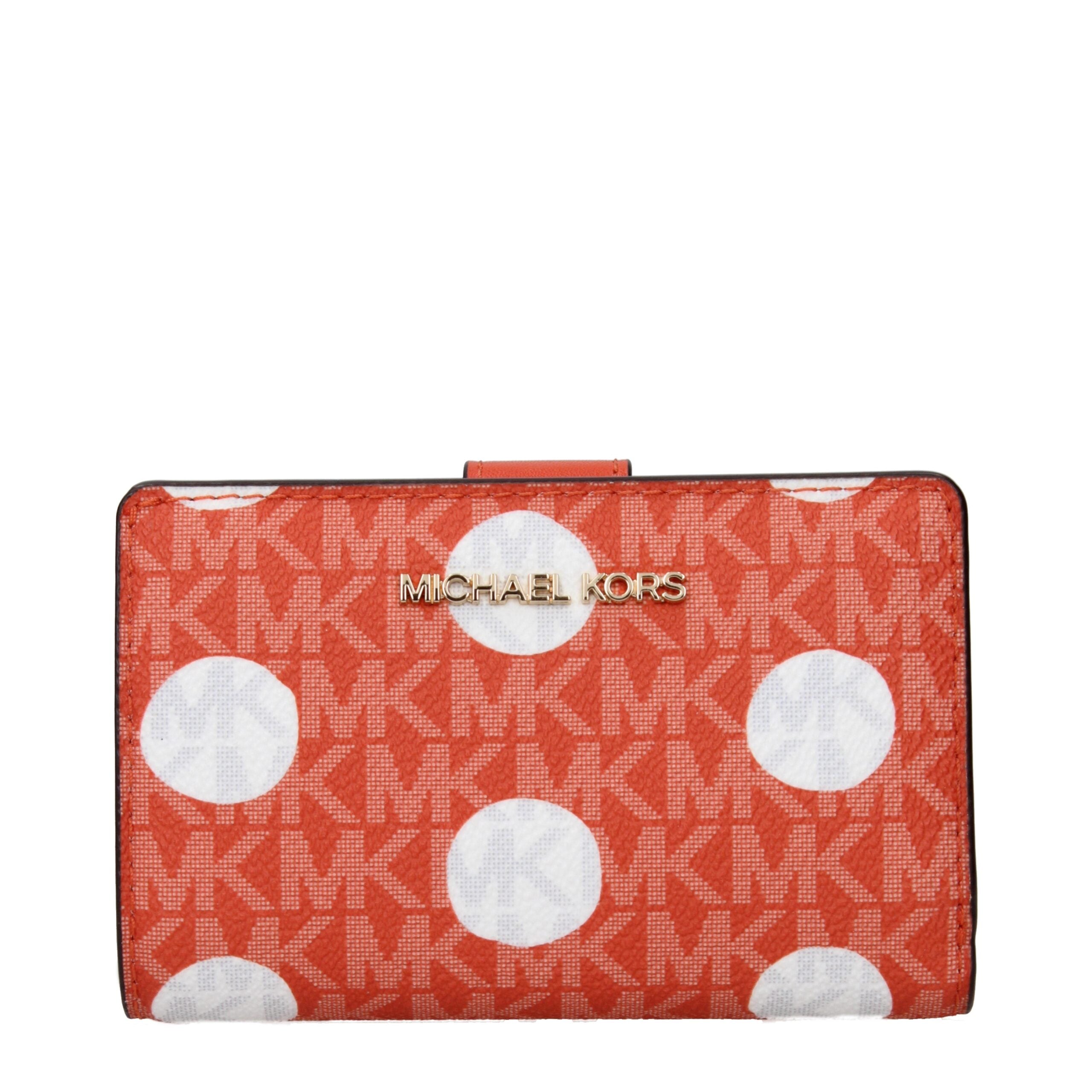 Michael Kors Orange Fabric Wallet