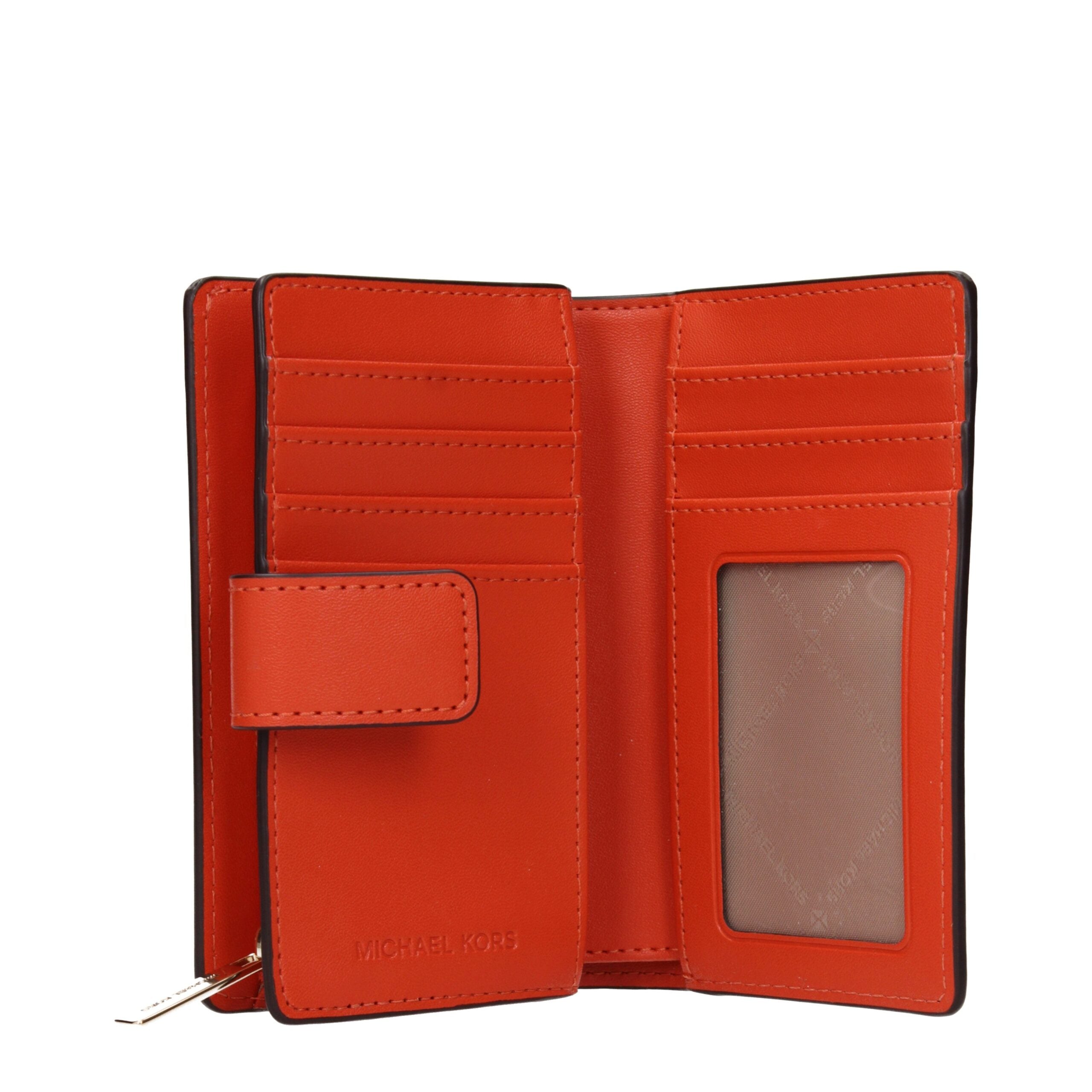 Michael Kors Orange Fabric Wallet
