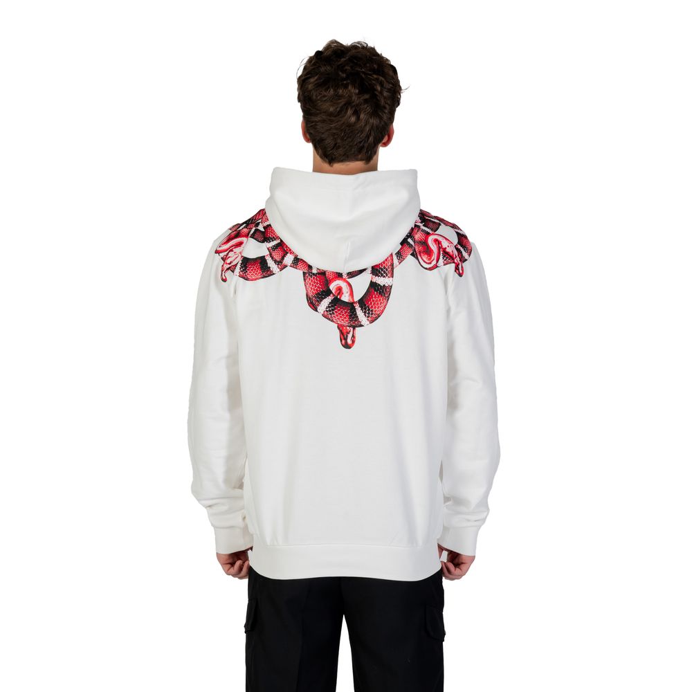 County of Milan White Cotton Hoodie