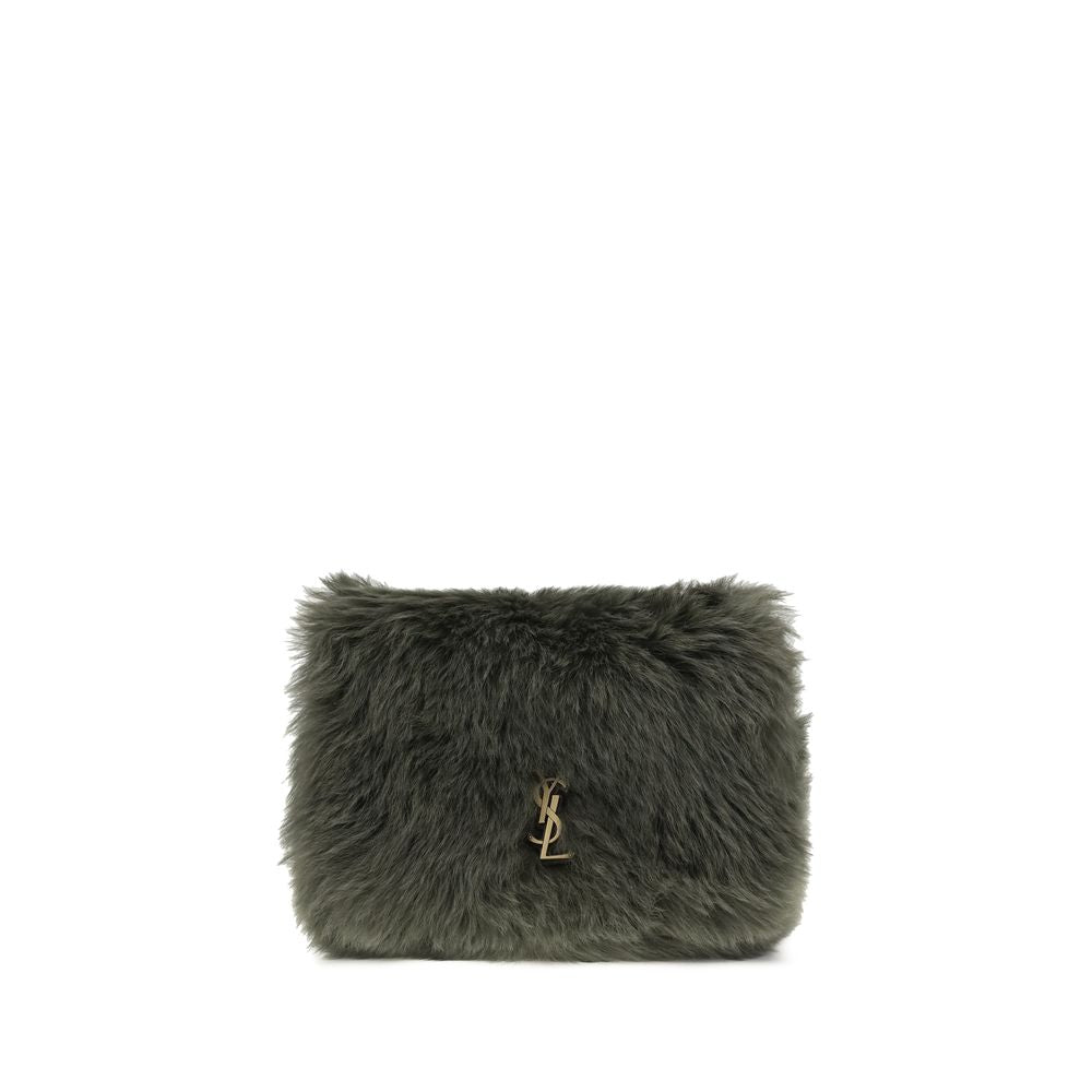 Saint Laurent Green Lamb Ovis Aries Aries Shoulder Bag