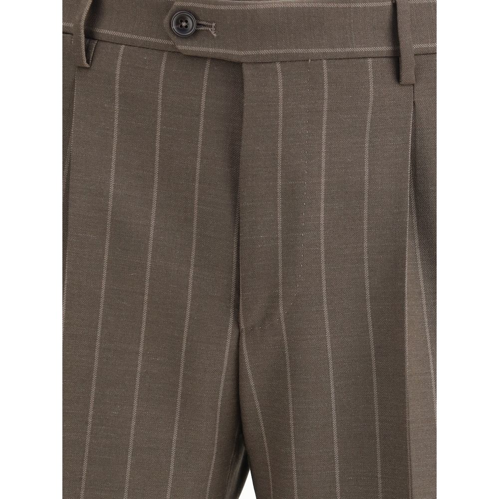 Tagliatore Gray Fleece Wool Suits And Blazer