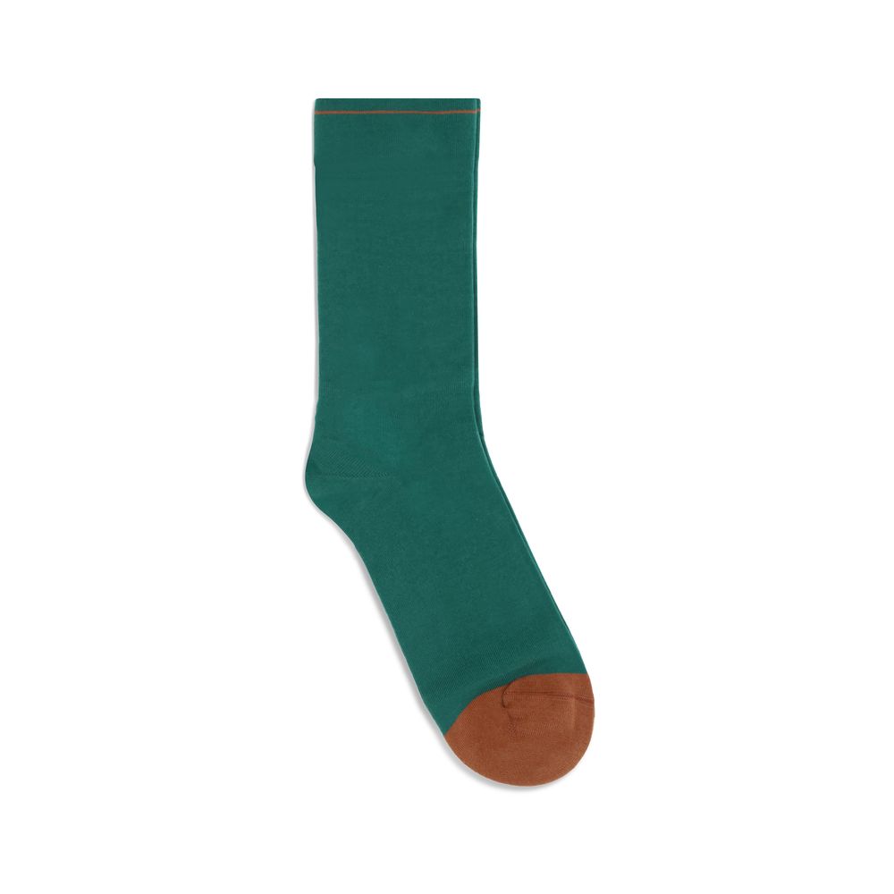 Bonne Maison Green Cotton Socks