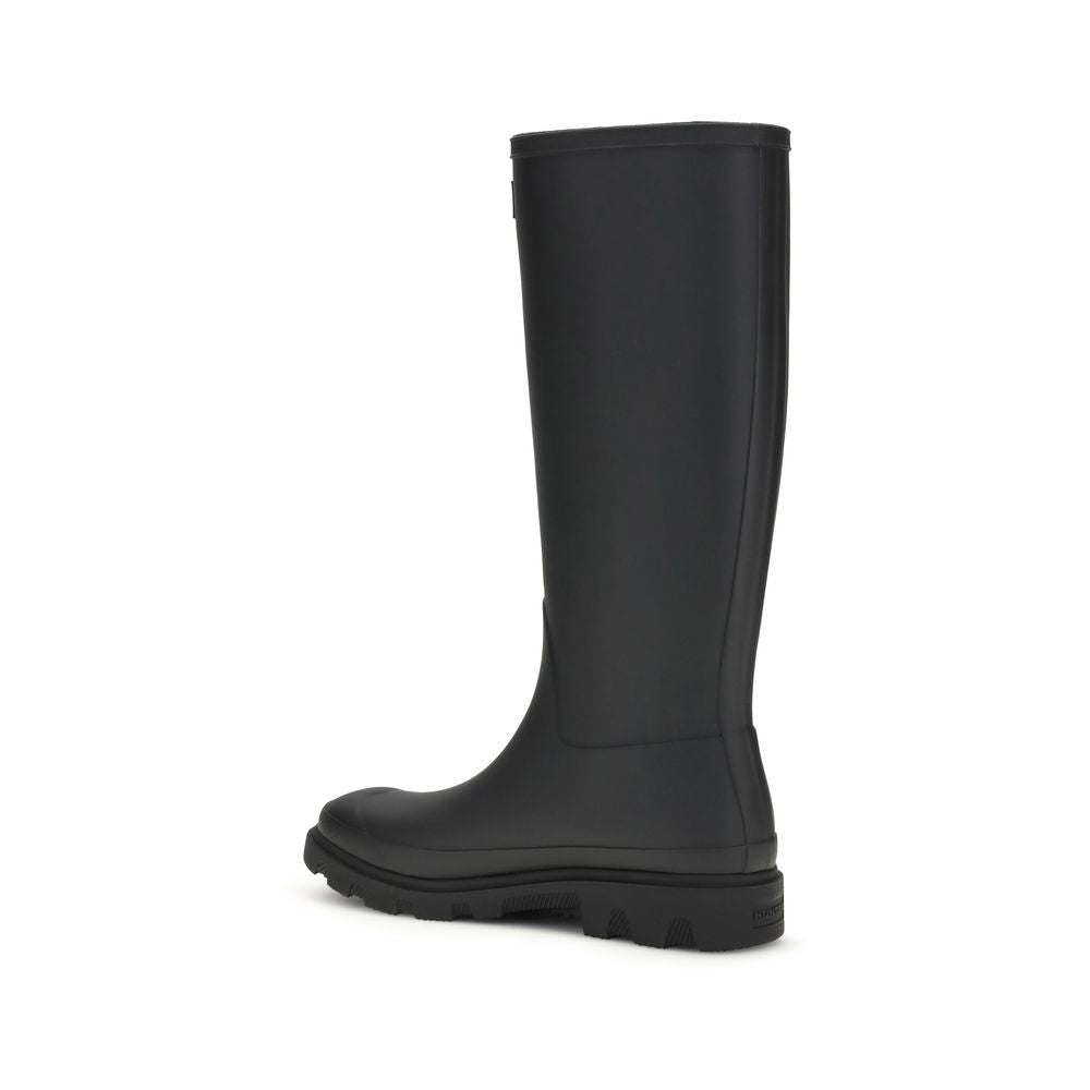 Hunter Black Rubber Rain Boots