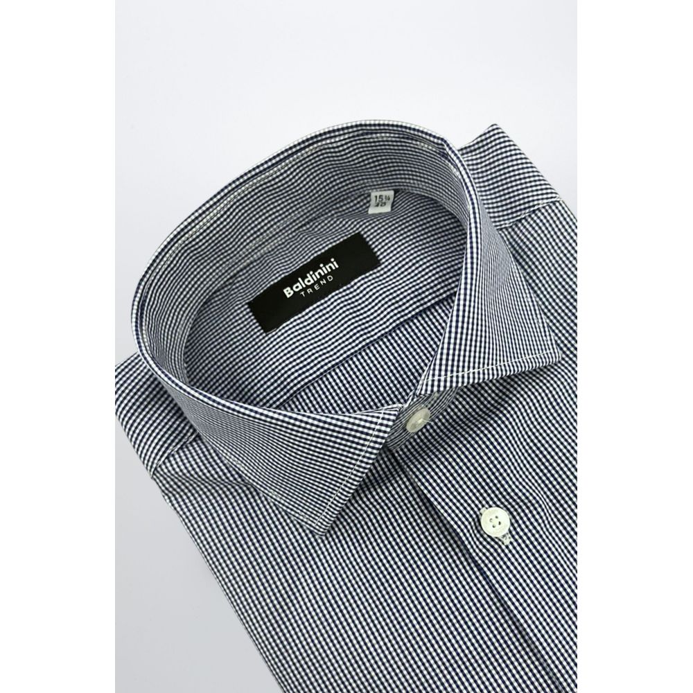 Baldinini Trend Blue Cotton Shirt