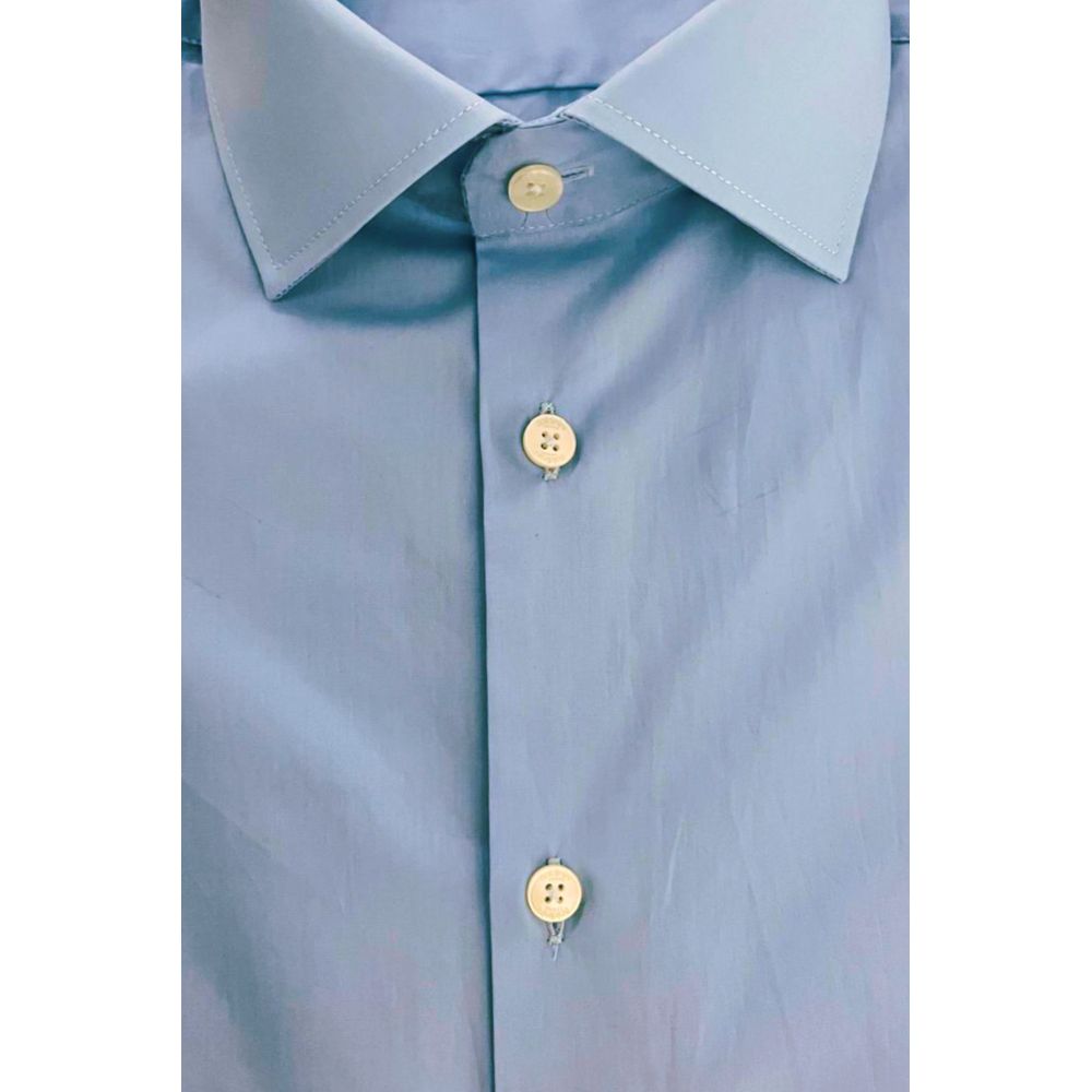 Baldinini Trend Light Blue Cotton Shirt