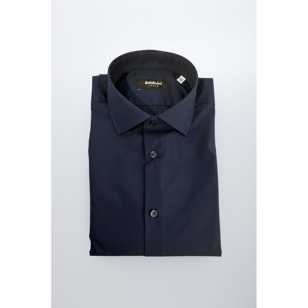 Baldinini Trend Blue Cotton Shirt