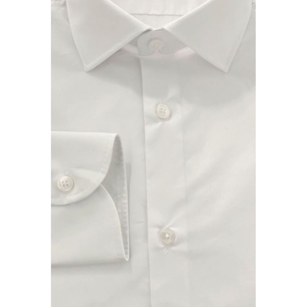 Baldinini Trend White Cotton Shirt