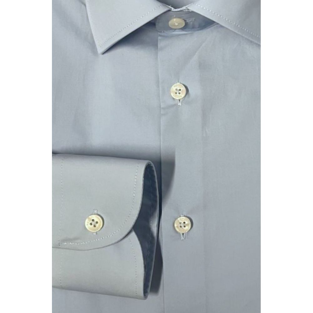 Baldinini Trend Light Blue Cotton Shirt