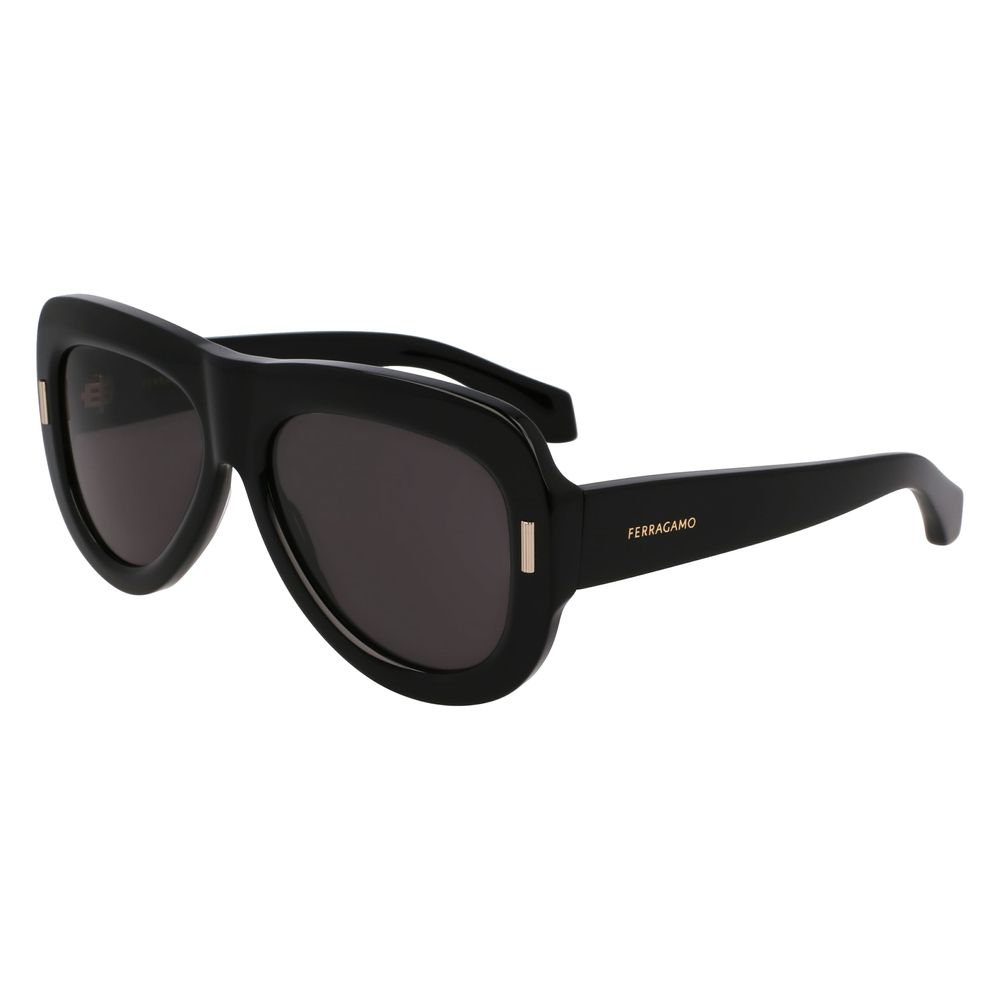 Ferragamo Black Acetate Sunglasses