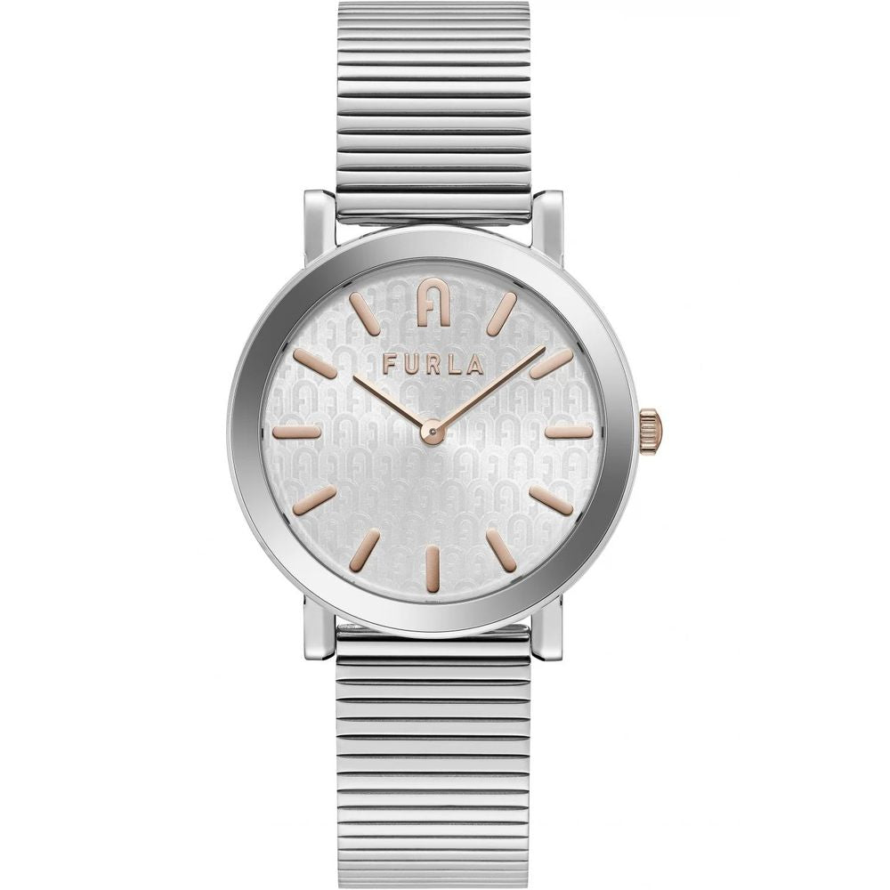 Furla Gray Stainless Steel Dress Watch
