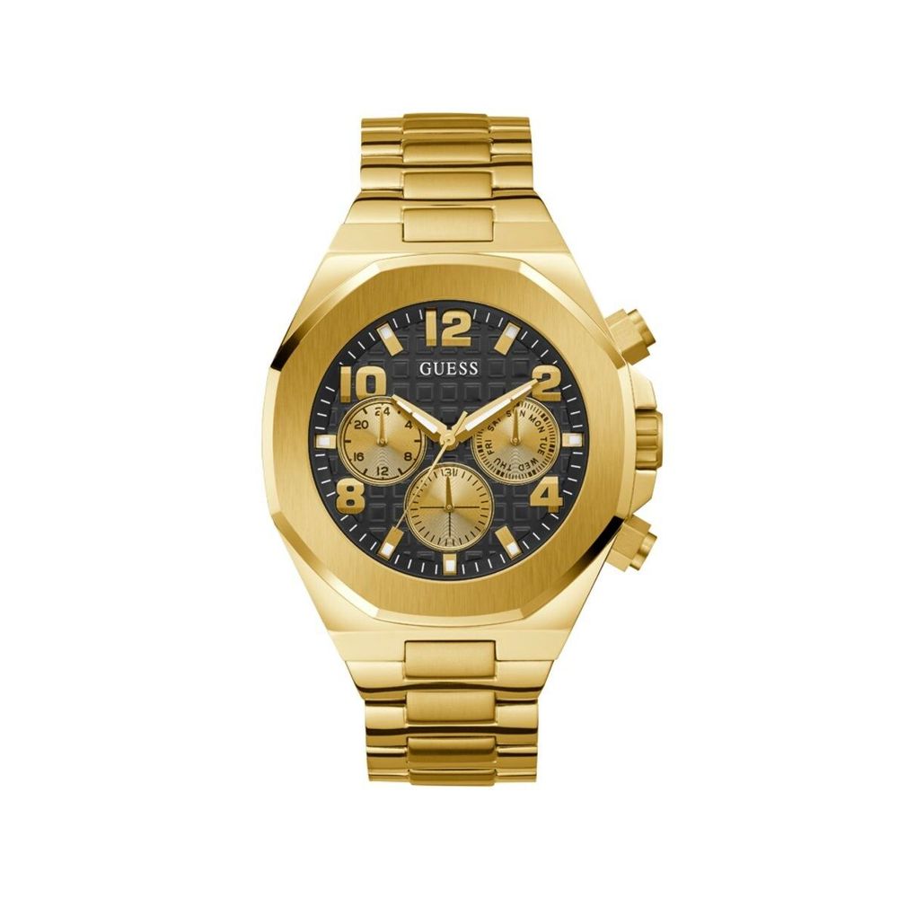 Guess Gold Stainless Steel Dress Watch