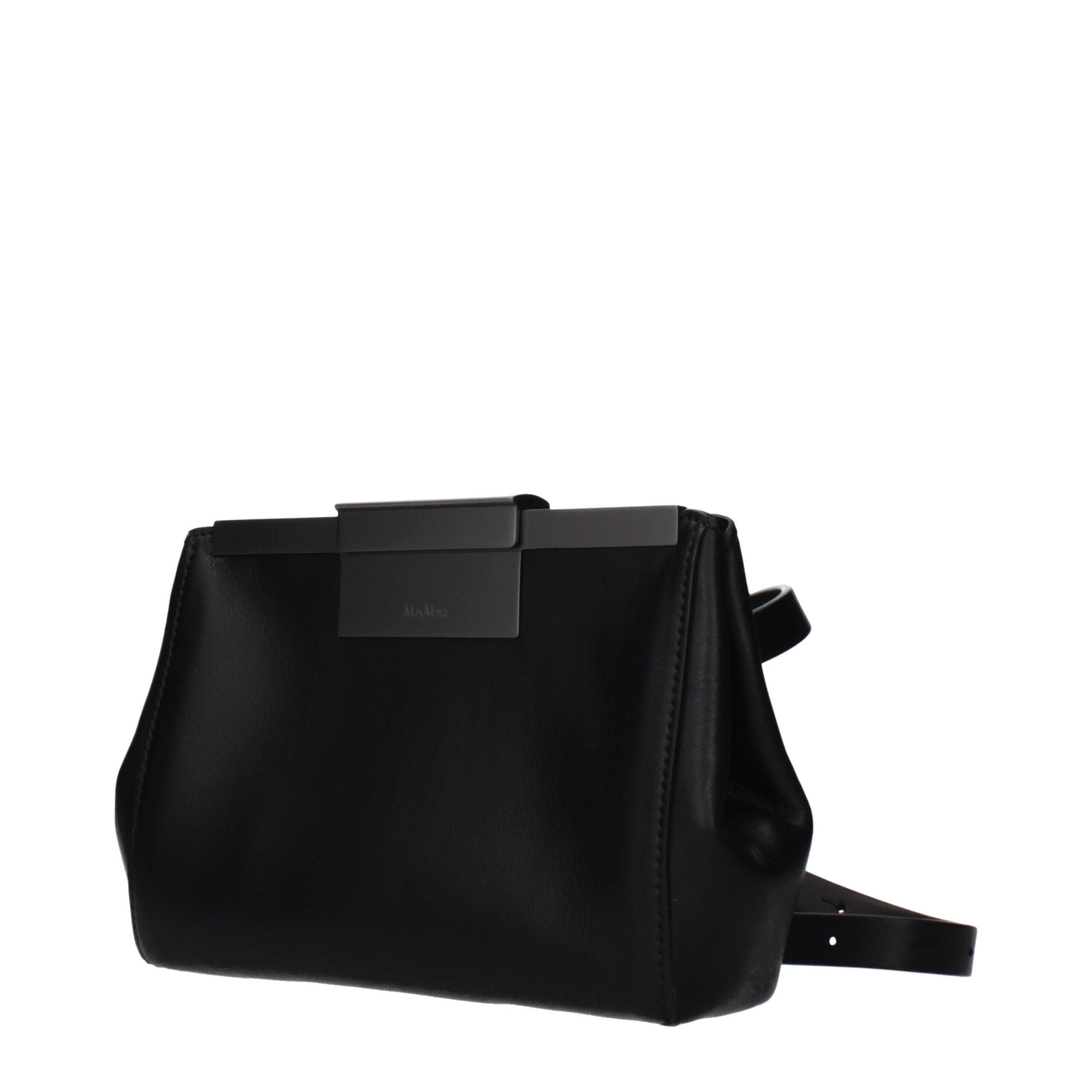 Max Mara Black Leather Crossbody Bag