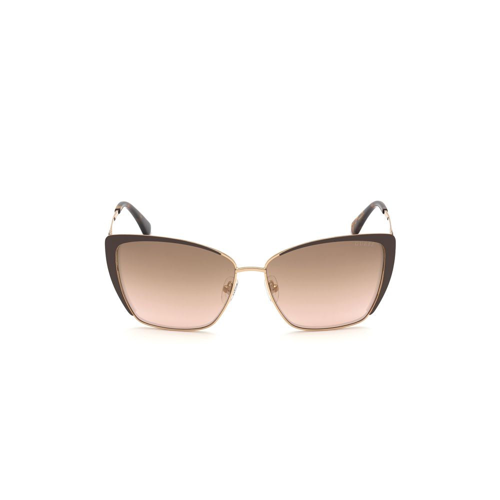 Guess Brown Metal Sunglasses