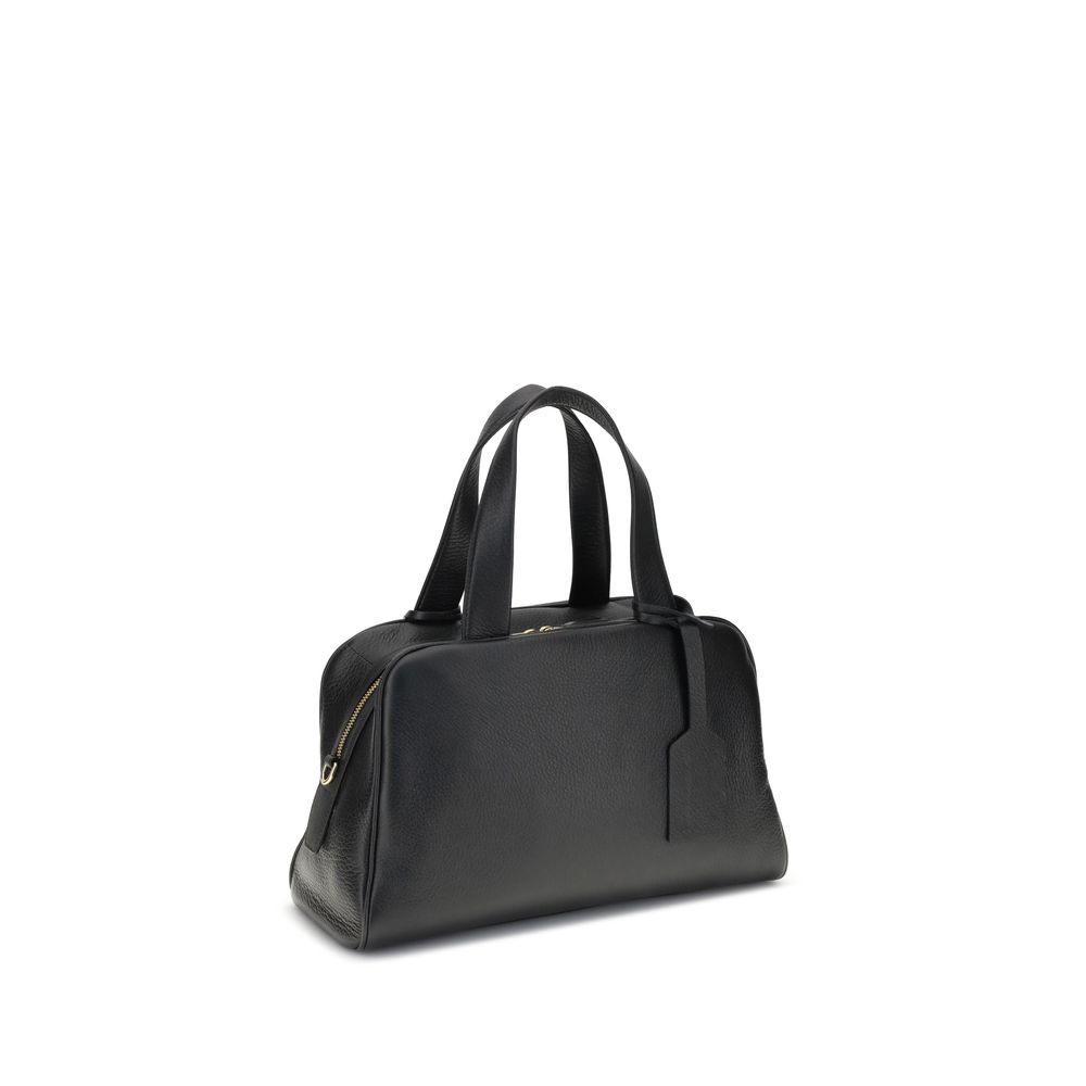 Prada Black Calf Leather Bos Taurus Handbag