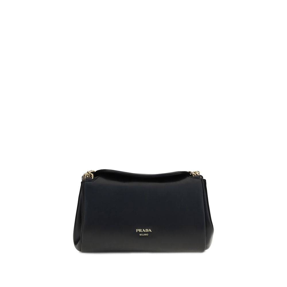 Prada Black Lamb Ovis Aries Aries Shoulder Bag
