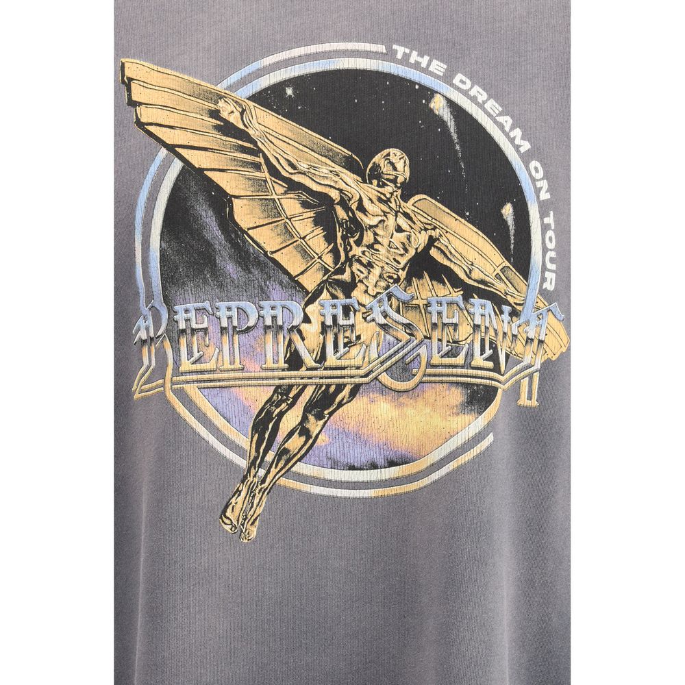 Graues Baumwoll-T-Shirt darstellen