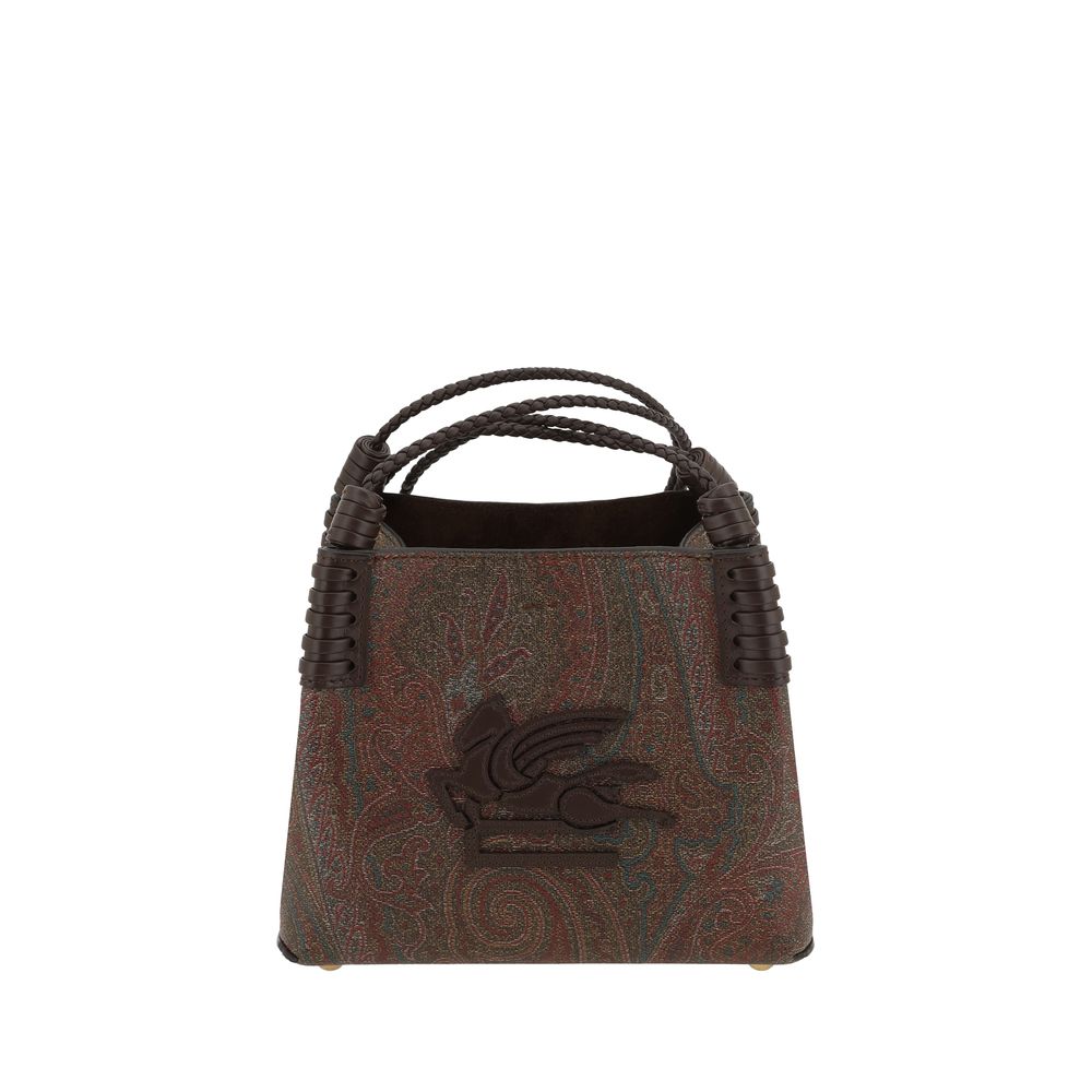 Etro Brown Fabric Handbag