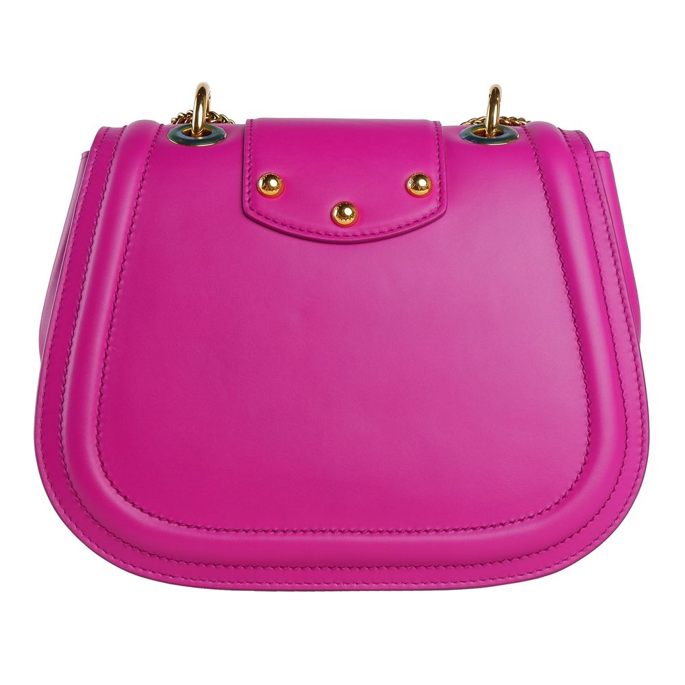 Dolce & Gabbana Fuchsia Calfskin Women Shoulder Bag