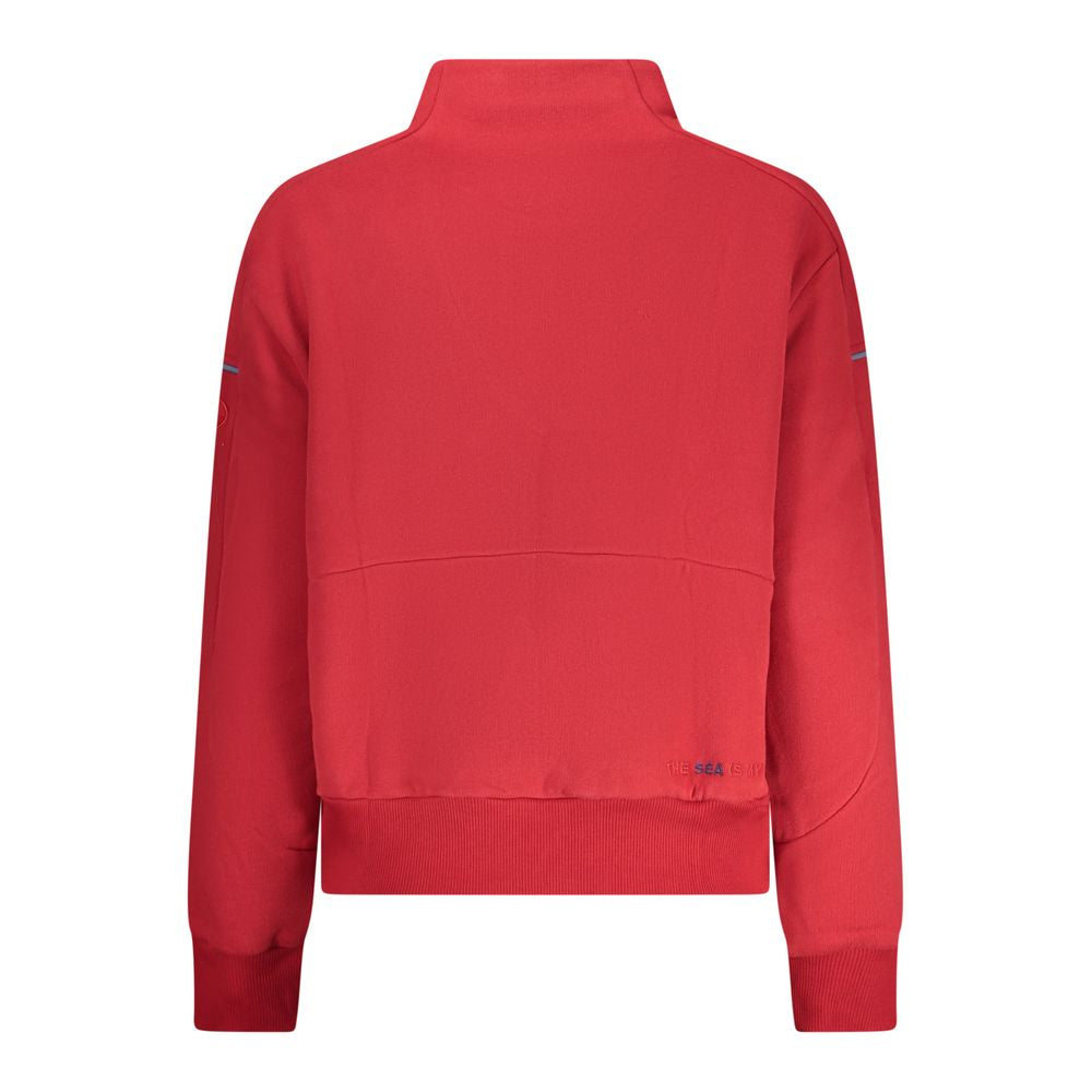 North Sails Red Cotton Women Sweatshirt