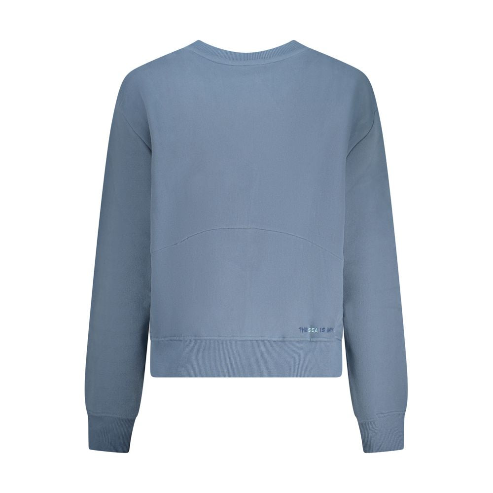 North Sails Blu Cotton Women Sweatshirt