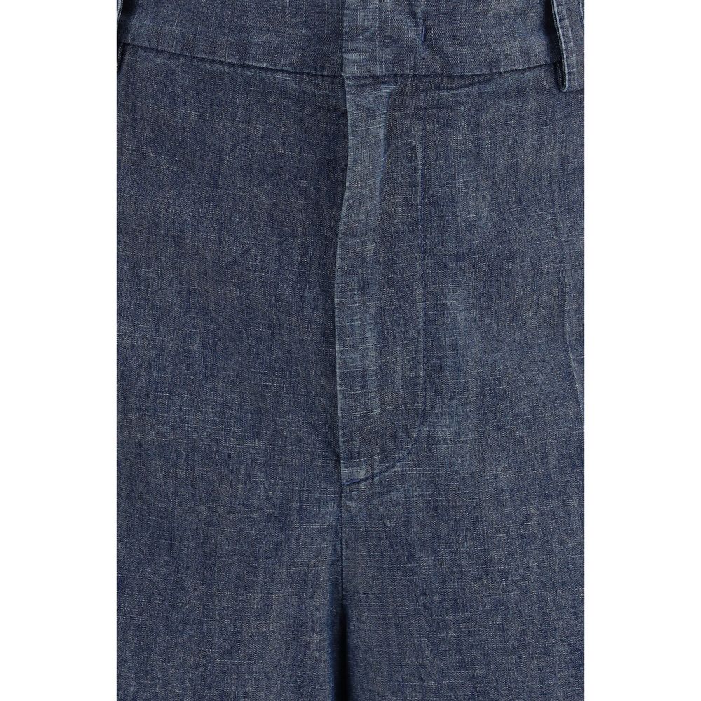 Shorts bermudas en coton bleu Jil Sander