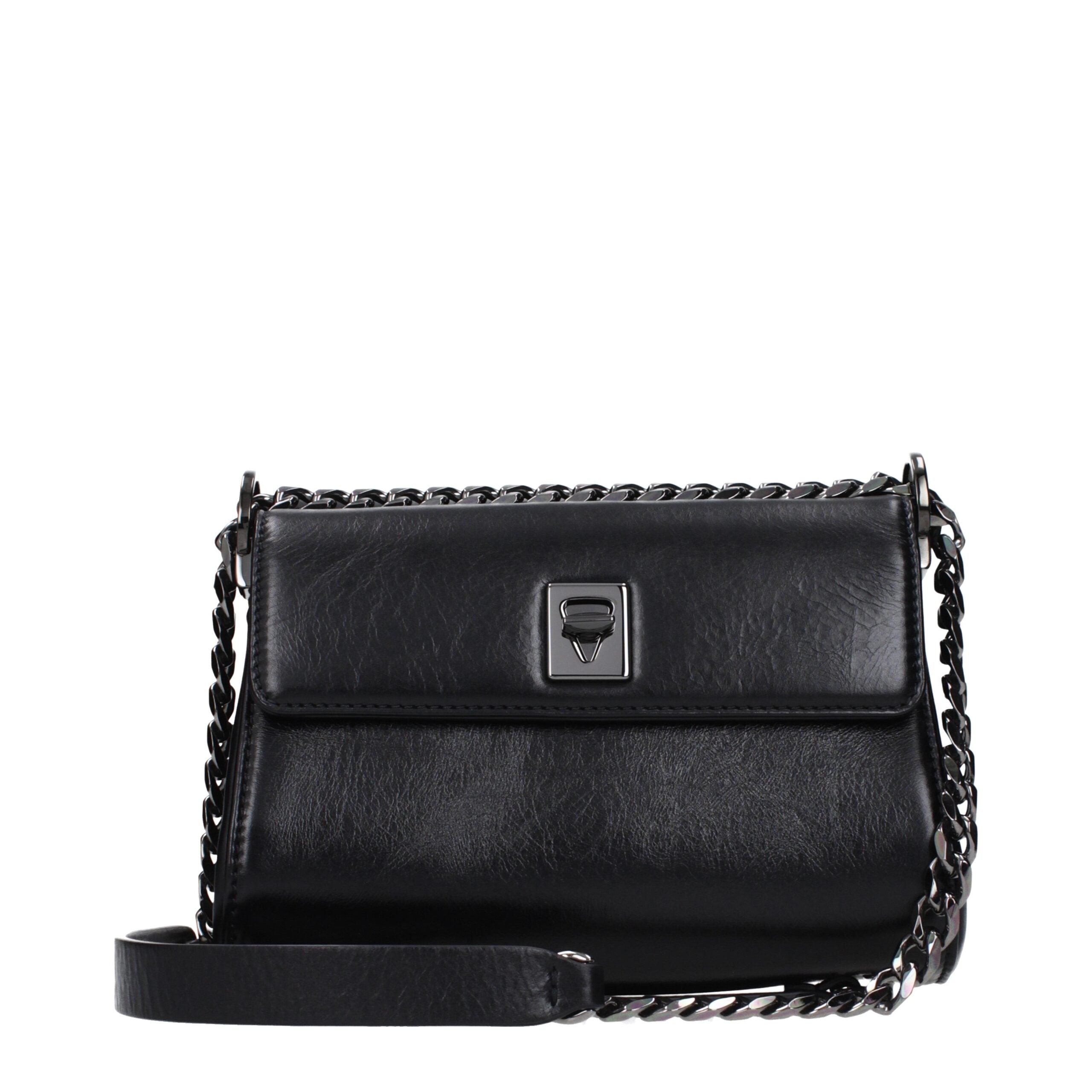 Valentino Garavani Black Leather Crossbody Bag