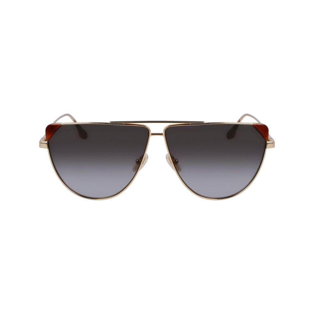 Victoria Beckham Brown Metal Sunglasses