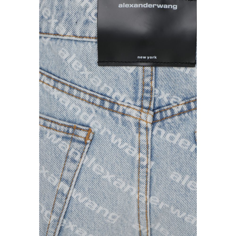 Shorts bermudas en coton bleu Alexander Wang